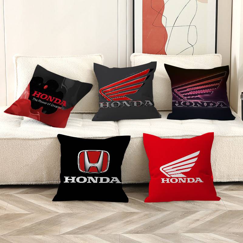 Home Textiles Logo - H-HONDAs Motorrad-Logo, personalisierter Bildtext, dekorative Kissen