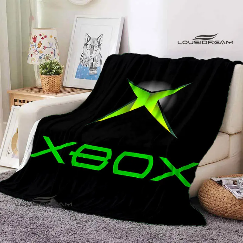 Home Textiles Logo - Xbox-Logo-Fleecedecke, weiches Gaming-Design, Überwurf, gemütliche Heimdekoration,