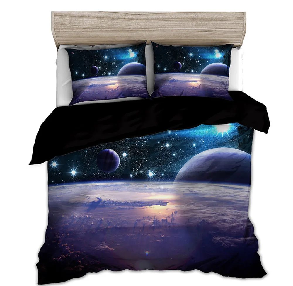 Linen Duvet Cover - Space star 3d Galaxy Bettbezug-set Einzigen