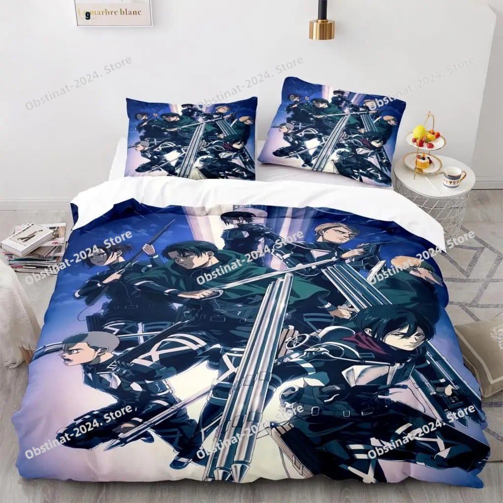 Home Textiles Bedding - Anime Angriff Auf Titan Bettwäsche Set