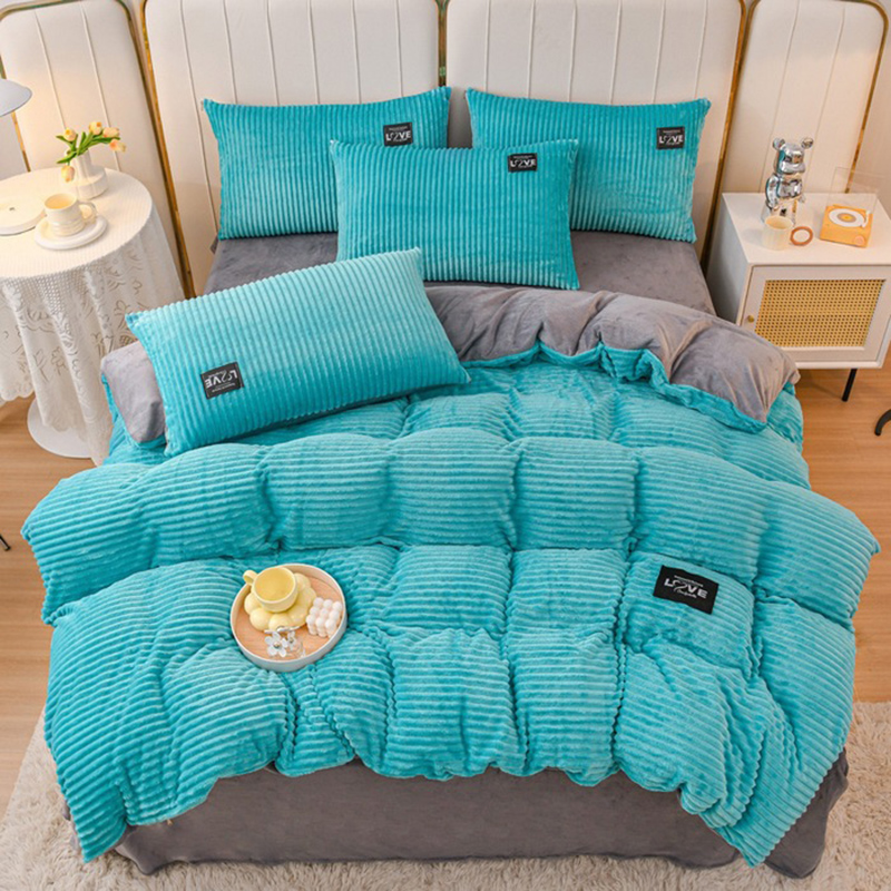 Linen Duvet Cover - 3-teiliges Bettbezug-Set für den Winter, Warme