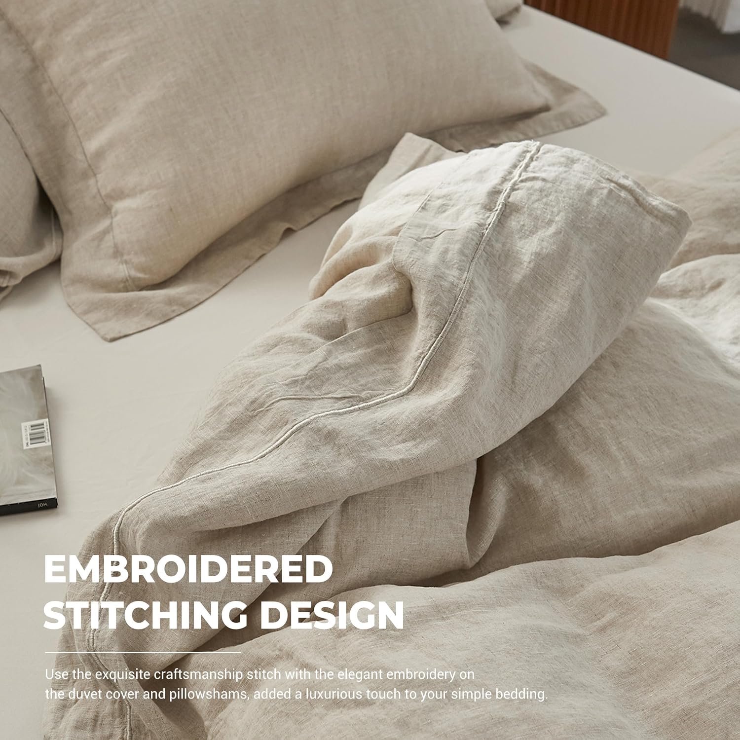 Reines Leinen-Bettwäsche-Set,  – Linen Duvet Cover Bewertung und Preis