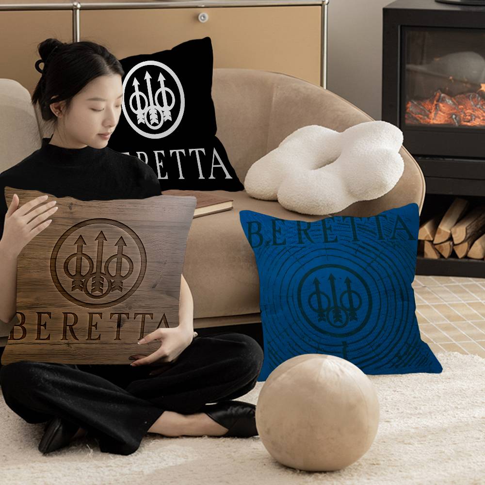 Gun Beretta Logo Kissenbezüge  – Home Textiles Logo Bewertung und Preis