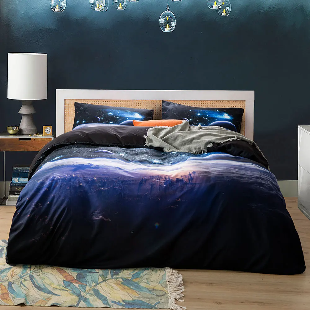 Space star 3d Galaxy Bettbezug – Linen Duvet Cover Bewertung und Preis