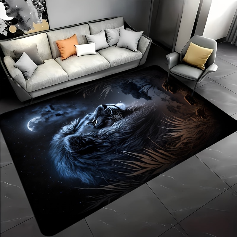 Sternennacht-Löwen-Bodenmatte  – Home Textiles Rug Bewertung und Preis
