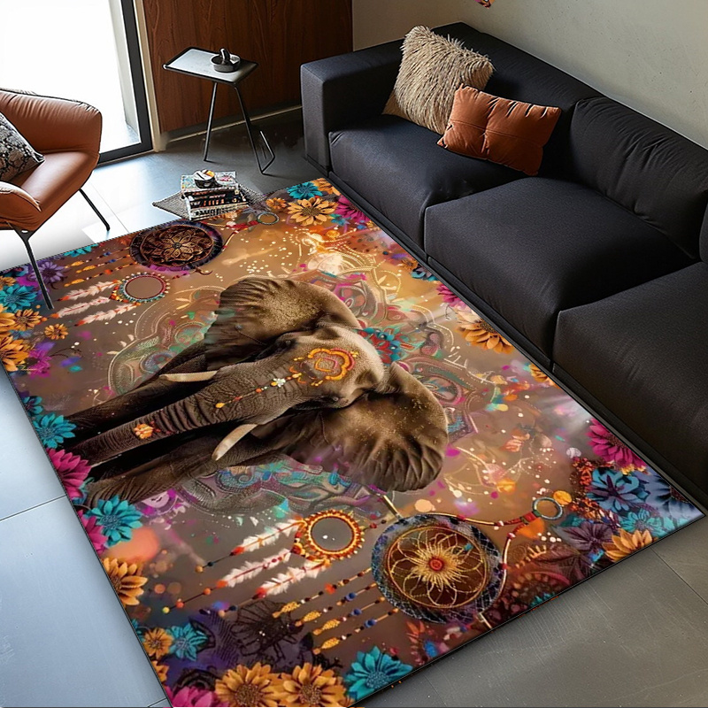 Elefanten-Mandala-Teppich: Eth – Home Textiles Rug Bewertung und Preis