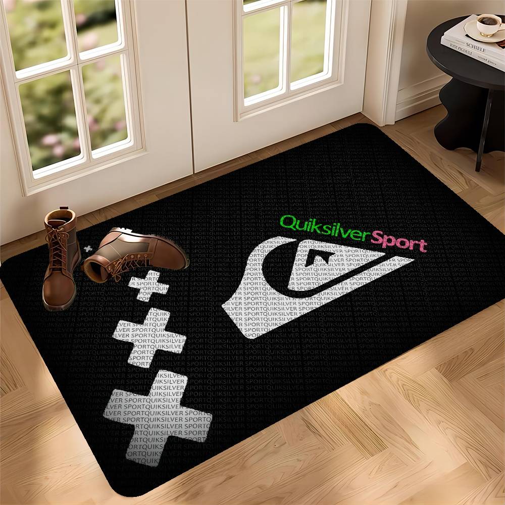 Q-QuiksilverS Logo Bodenmatte, – Home Textiles Logo Bewertung und Preis