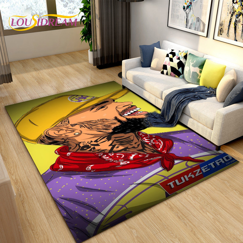 Hip Hop Art Rapper Legende Sta – Home Textiles Rug Bewertung und Preis