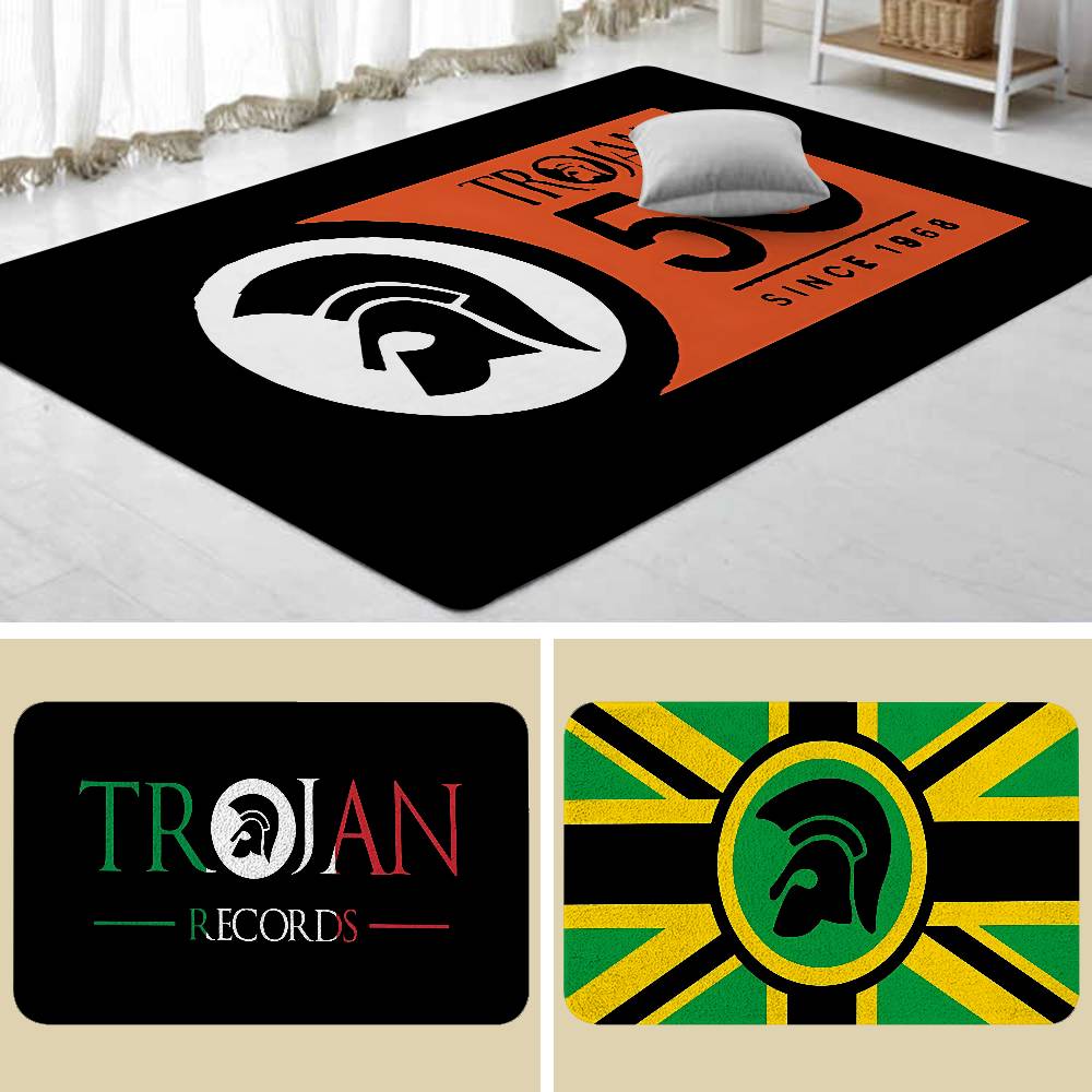 Trojans-Records-Logo-Fußmatten – Home Textiles Logo Bewertung und Preis