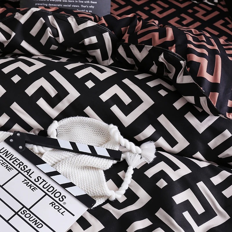 Luxus schwarze Bettwäsche Bett – Linen Duvet Cover Bewertung und Preis