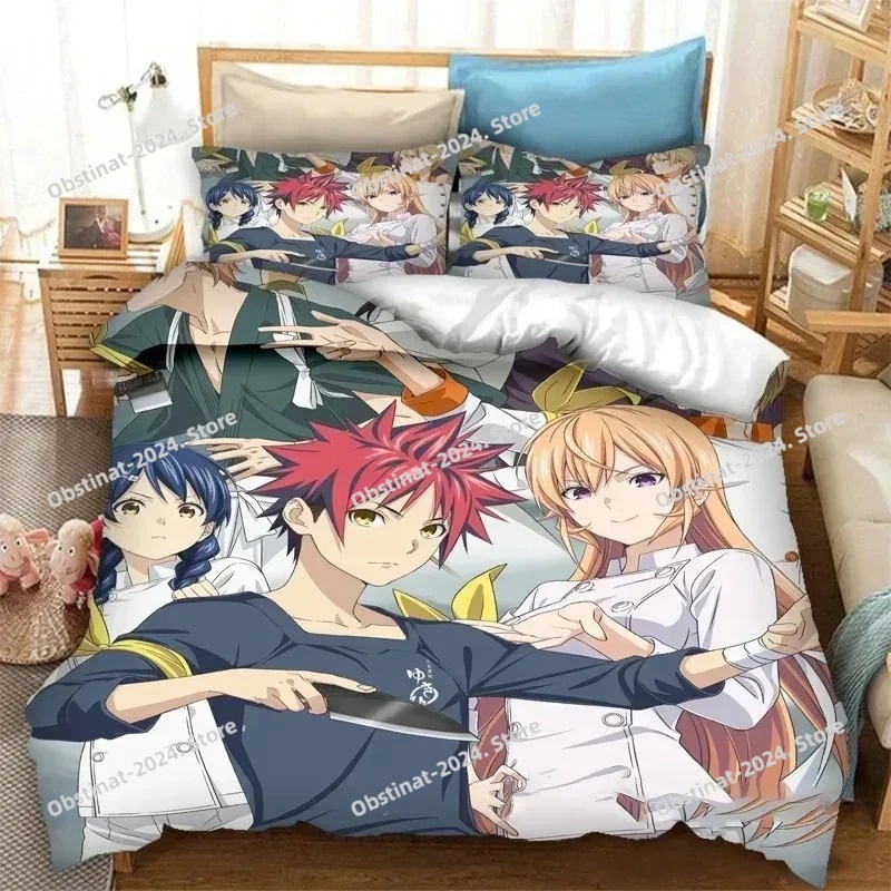 3D-Anime Food Wars! Shokugeki  – Home Textiles Bedding Bewertung und Preis