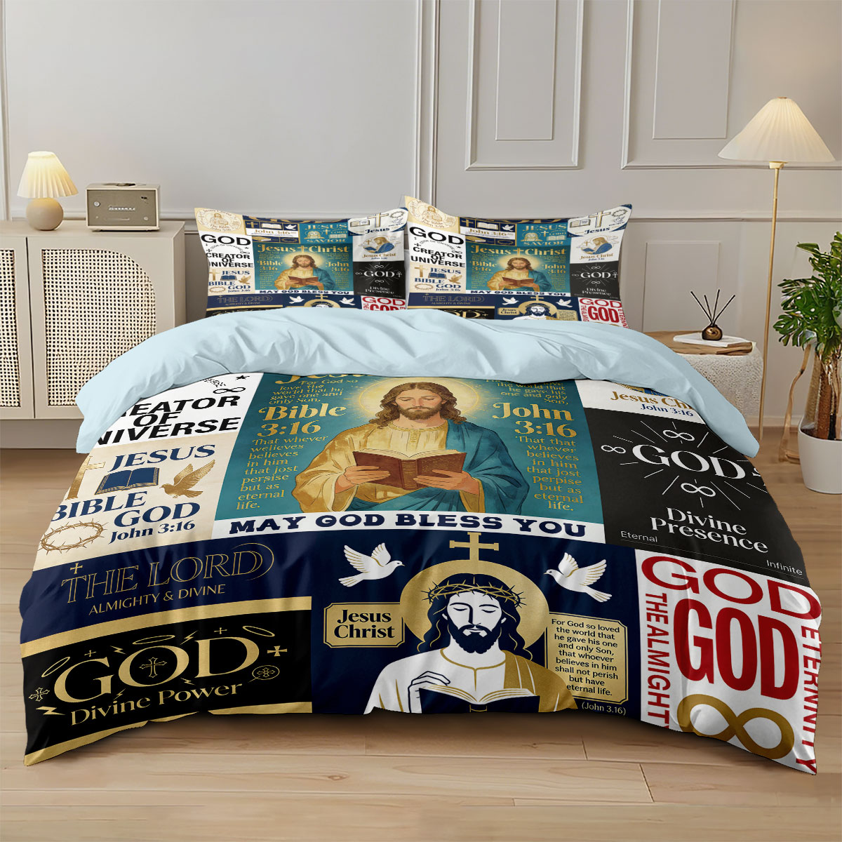 3-teiliges Bettbezug-Set mit J – Home Textiles Bedding Bewertung und Preis