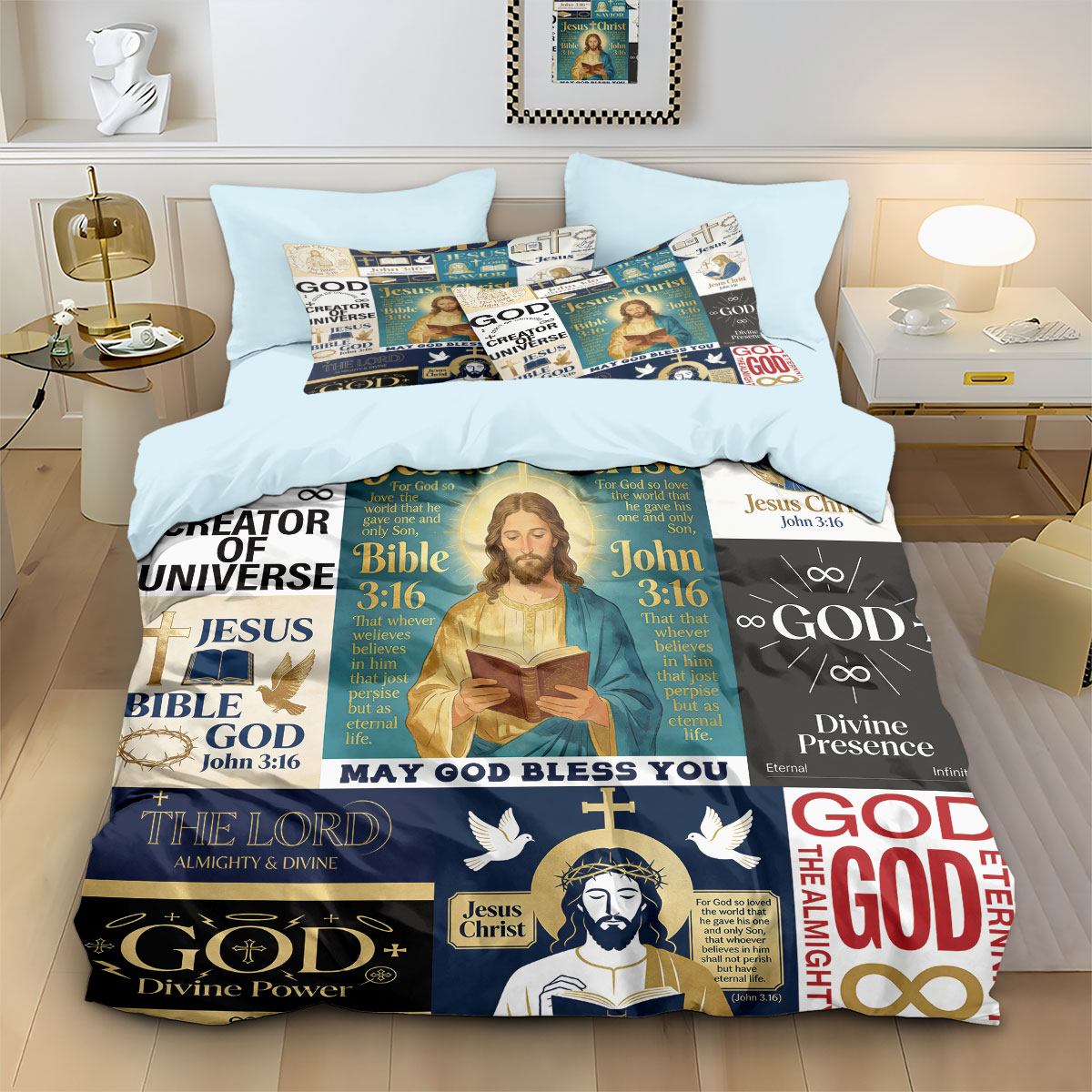 3-teiliges Bettbezug-Set mit J – Home Textiles Bedding Bewertung und Preis