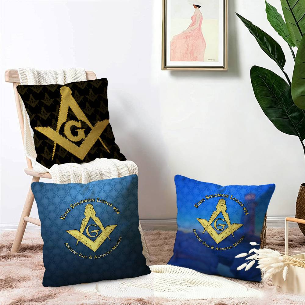Freimaurer-Lodges Logo Kissenb – Home Textiles Logo Bewertung und Preis