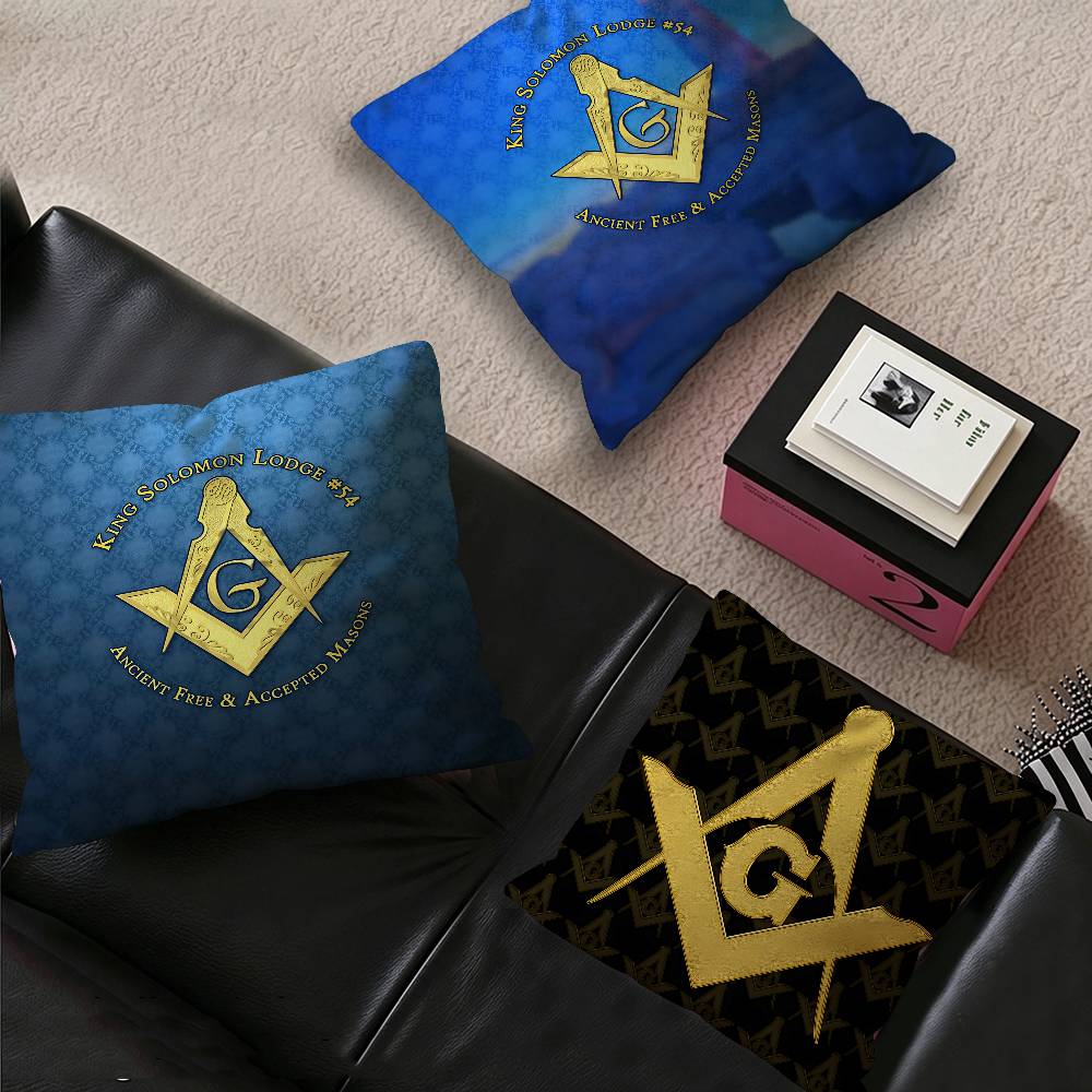 Freimaurer-Lodges Logo Kissenb – Home Textiles Logo Bewertung und Preis