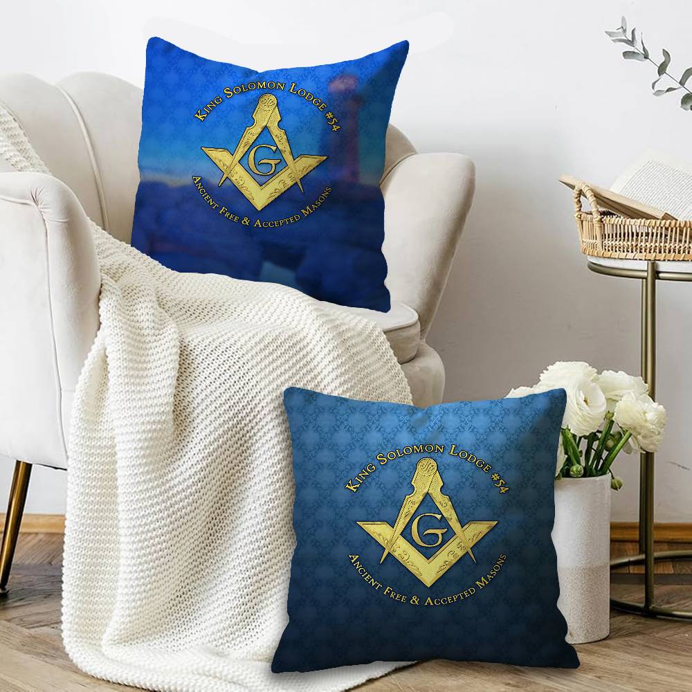 Freimaurer-Lodges Logo Kissenb – Home Textiles Logo Bewertung und Preis