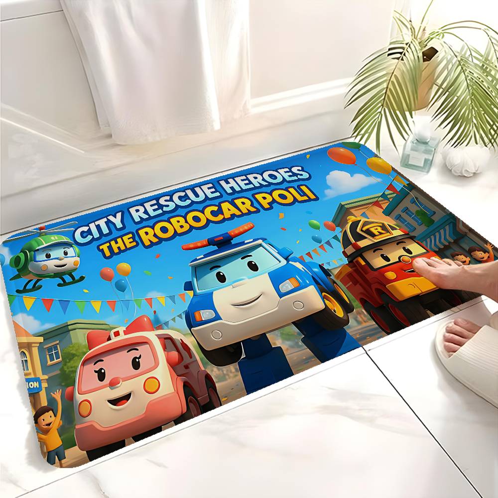 Robocar P-Polis Logo-Badematte – Home Textiles Logo Bewertung und Preis