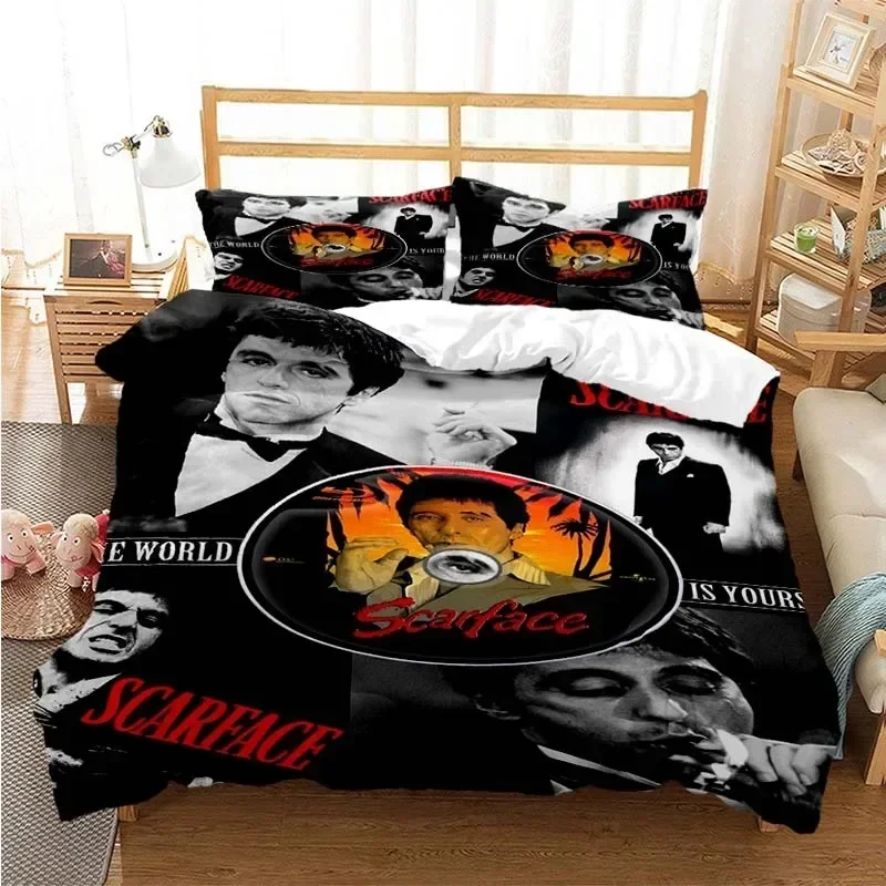 Tony Montana Scarfaces Bedruck – Linen Duvet Cover Bewertung und Preis