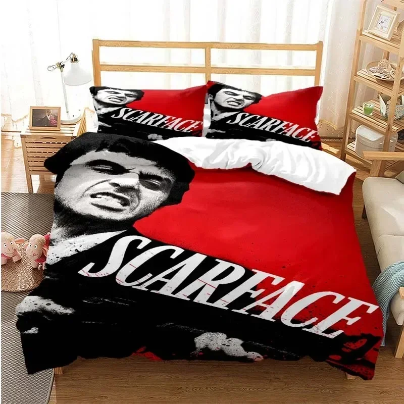 Tony Montana Scarfaces Bedruck – Linen Duvet Cover Bewertung und Preis