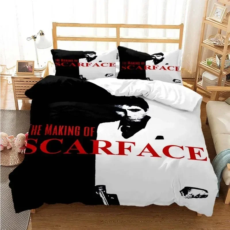 Tony Montana Scarfaces Bedruck – Linen Duvet Cover Bewertung und Preis